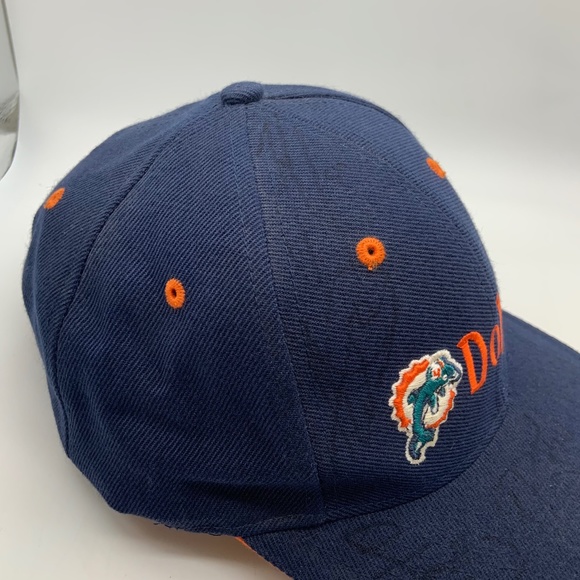 Vintage 90s Miami Dolphins Puma Retro Logo NFL Pro Line Acrylic/Wool Hat - Picture 4 of 16